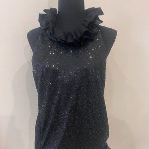Perfect black JAZZ Unitard short costume with black sequin